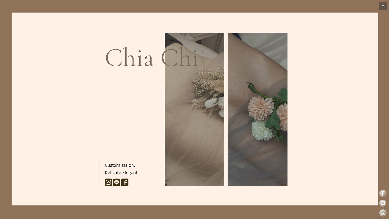 Chia chi美容美學｜品牌形象與預約網站