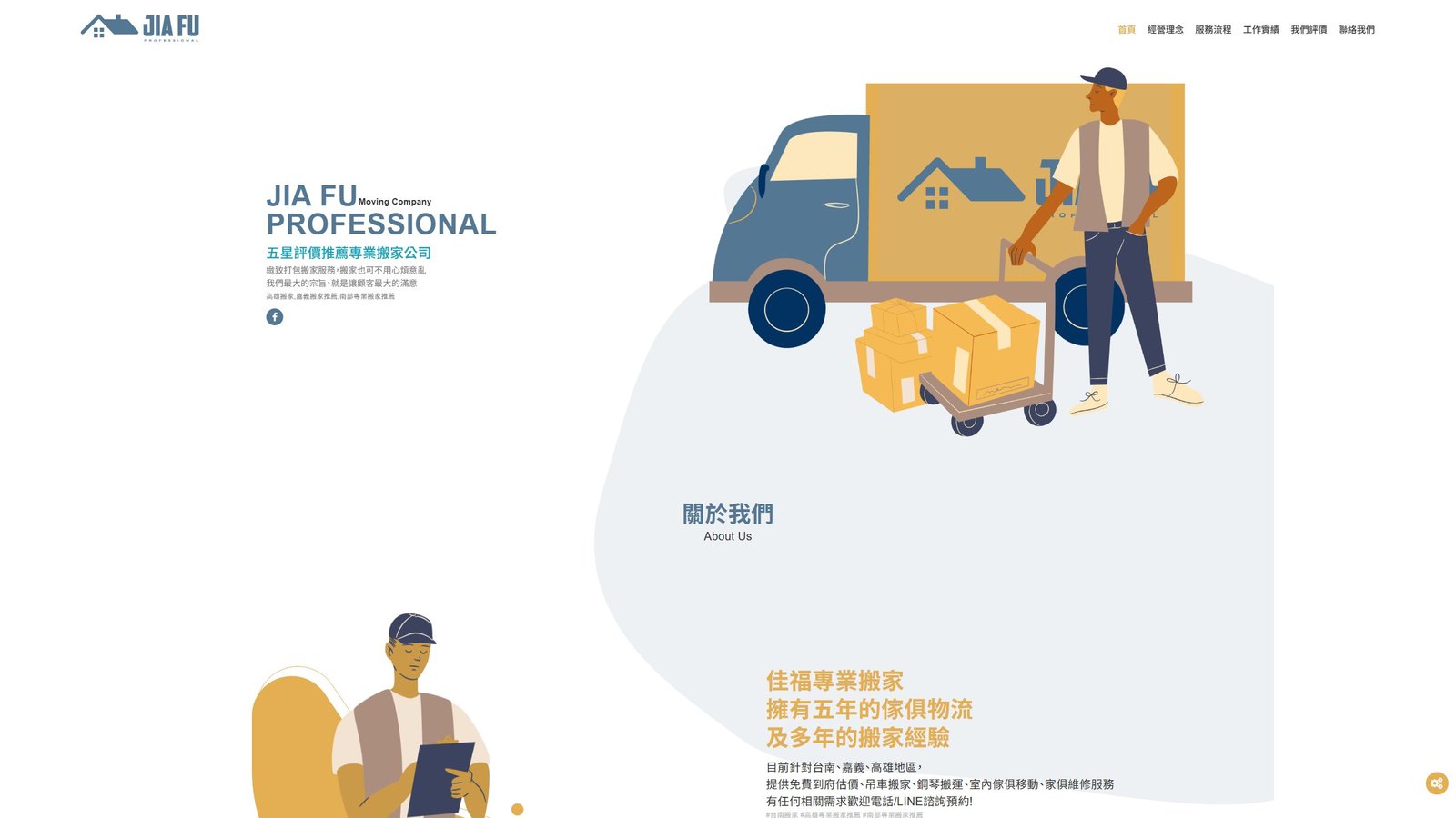 佳福專業搬家｜家庭搬家服務與接單導流網站